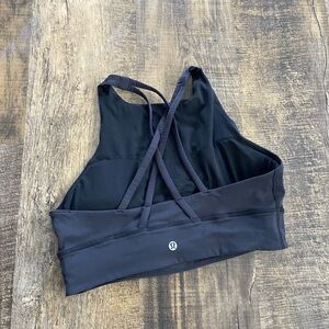 Lululemon Athletica Black Strappy Sports Bra